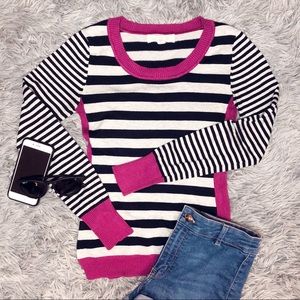 PinkRose Striped Top